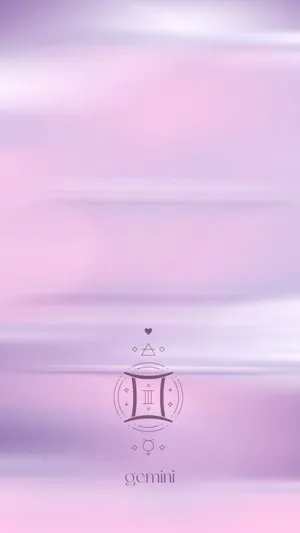 Pink Gemini Zodiac Aesthetic Wallpaper.jpg Wallpaper