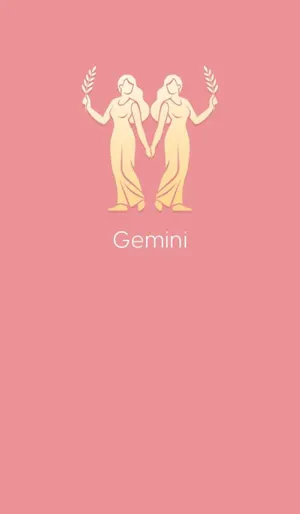 Pink Gemini Zodiac Art Wallpaper