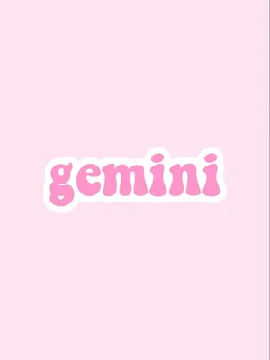 Pink Gemini Zodiac Sign Aesthetic Wallpaper