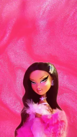 Pink Glam Baddie Barbie Aesthetic Wallpaper