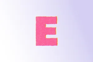 Pink Glitter Letter E Wallpaper