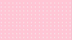 Pink Gothic Cross Pattern Background Wallpaper