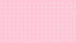 Pink Gothic Cross Pattern Background Wallpaper
