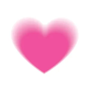 Pink Gradient Blurry Heart Wallpaper