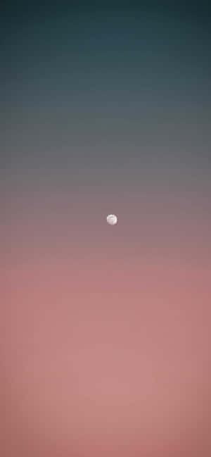 Pink Gradient Skywith Moon Wallpaper