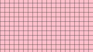 Pink Grid Wallpaper With Black Lines Wallpaper