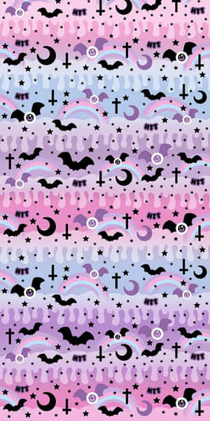 Pink_ Halloween_ Pattern Wallpaper