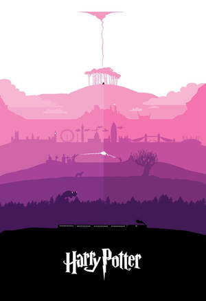 Pink Harry Potter Iphone Poster Wallpaper