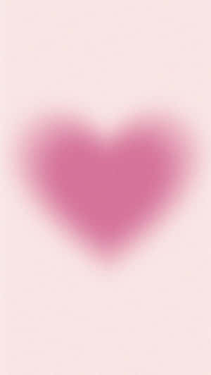 Pink Heart Aura Abstract Wallpaper