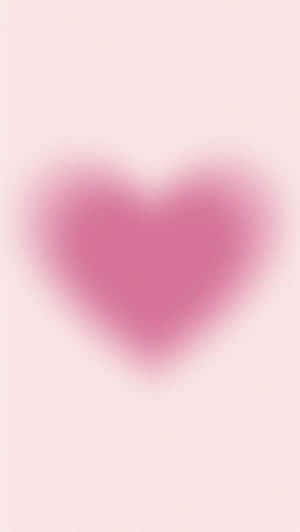 Pink Heart Aura Abstract Wallpaper