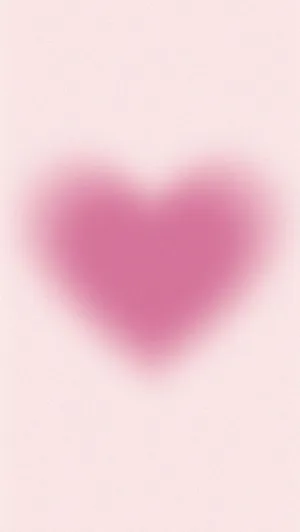 Pink Heart Aura Abstract Wallpaper
