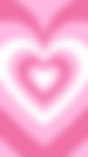 Pink Heart Aura Abstract Wallpaper