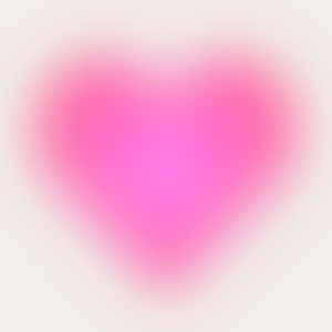 Pink Heart Aura Abstract Wallpaper