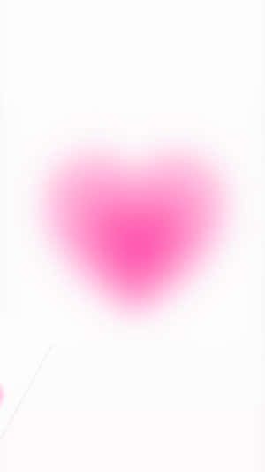 Pink Heart Aura Abstract Wallpaper