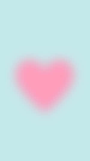 Pink Heart Aura Background Wallpaper