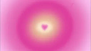 Pink Heart Aura Background Wallpaper