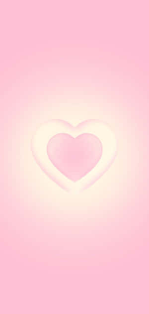 Pink Heart Aura Background Wallpaper