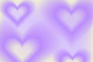 Pink Heart Aura Background Wallpaper