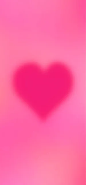 Pink Heart Aura Background Wallpaper