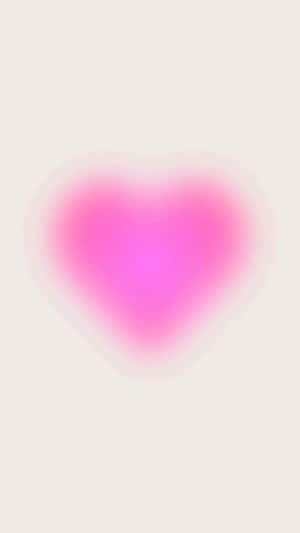 Pink Heart Aura Glow Wallpaper