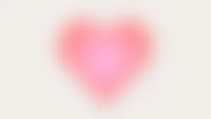 Pink Heart Aura Glow Wallpaper