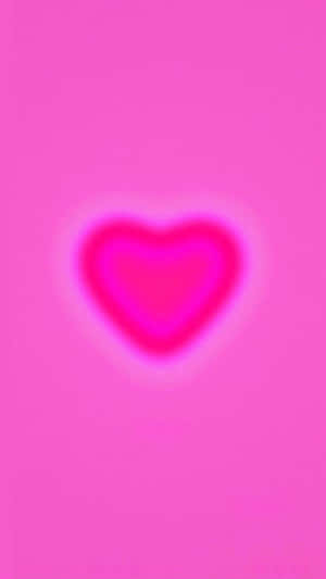 Pink Heart Aura Glow Wallpaper