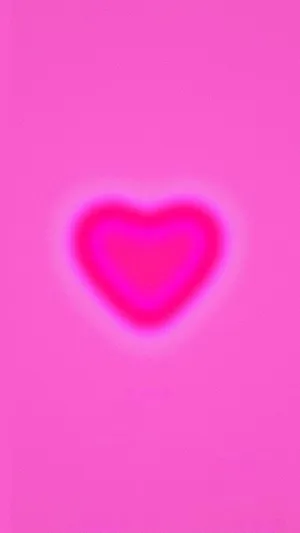 Pink Heart Aura Glow Wallpaper