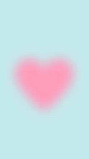 Pink Heart Aura Glow Wallpaper