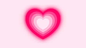 Pink Heart Aura Gradient Background Wallpaper