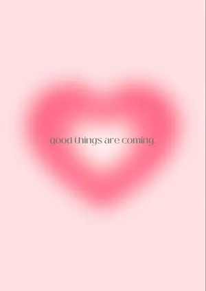 Pink Heart Aura Inspirational Quote Wallpaper