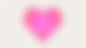 Pink Heart Aura Wallpaper