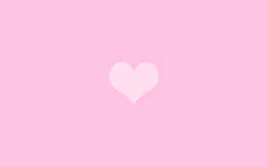 Pink Heart Center Aesthetic Wallpaper Wallpaper