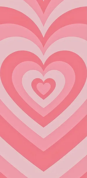 Pink Heart Layers Aesthetic.jpg Wallpaper
