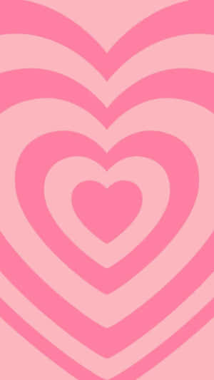Pink Heart Pattern Background Wallpaper