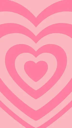 Pink Heart Pattern Background Wallpaper