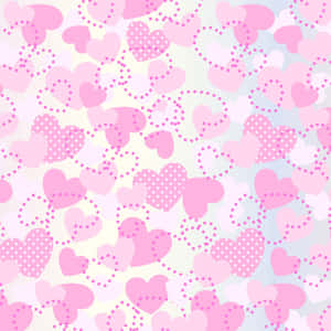 Pink Hearts Cute Girly Ipad Wallpaper