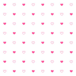 Pink Hearts Pattern Aesthetic Wallpaper