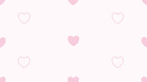 Pink Hearts Pattern Background Wallpaper