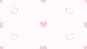 Pink Hearts Pattern Background Wallpaper