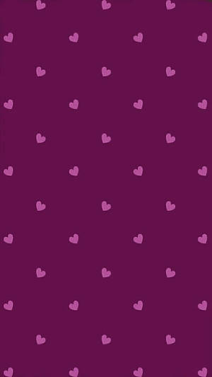 Pink Hearts Polka Dots Wallpaper