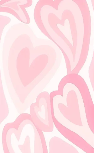 Pink Hearts Preppy Pfp For Tiktok Wallpaper