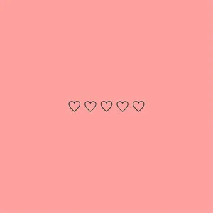 Pink Hearts Simple Aesthetic Background Wallpaper