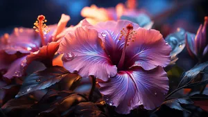 Pink Hibiscus Flowers Wallpaper