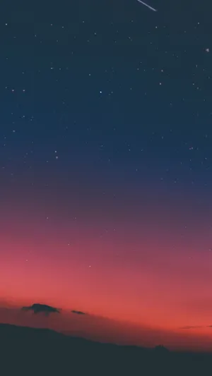 Pink Horizon Illustration Iphone Wallpaper
