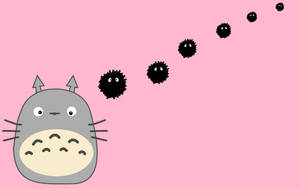 Pink-hued Kawaii Laptop With Cute Stickers Wallpaper