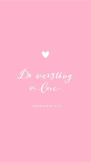 Pink Inspirational Bible Verse Wallpaper Wallpaper