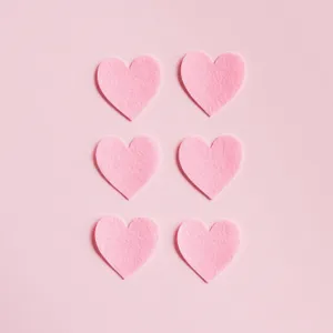 Pink Ipad Pro Paper Hearts Wallpaper