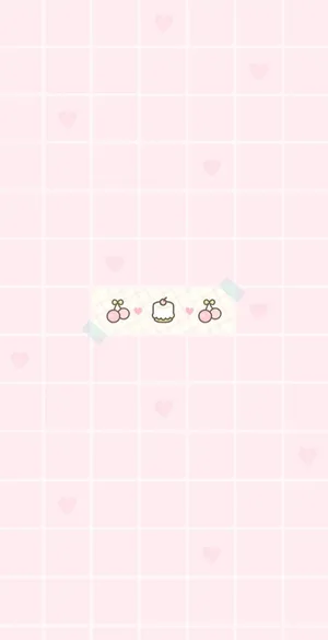 Pink Kawaii Cherries Wallpaper