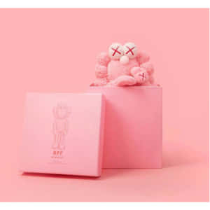 Pink Kaws B F F Plushand Box Wallpaper