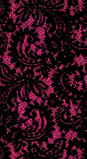 Pink Lace Pattern Wallpaper